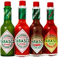 Los mejores  - Tabasco Salsa - Juego de 4 sabores (60ml) - En caja